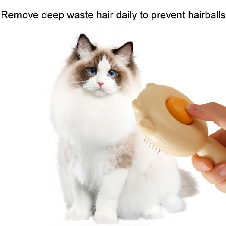 Pet Needle Combing Hair Cleaning Detangling Brush (Purple)