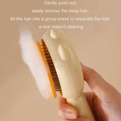 Pet Needle Combing Hair Cleaning Detangling Brush (Purple)