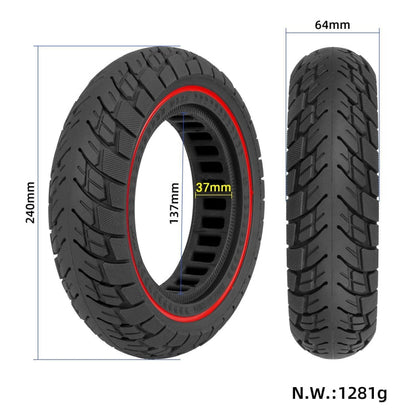 Rynx | 10 Inch 10x2.5 Electric Scooter Off-road Non-slip Solid Tyre 37mm Groove