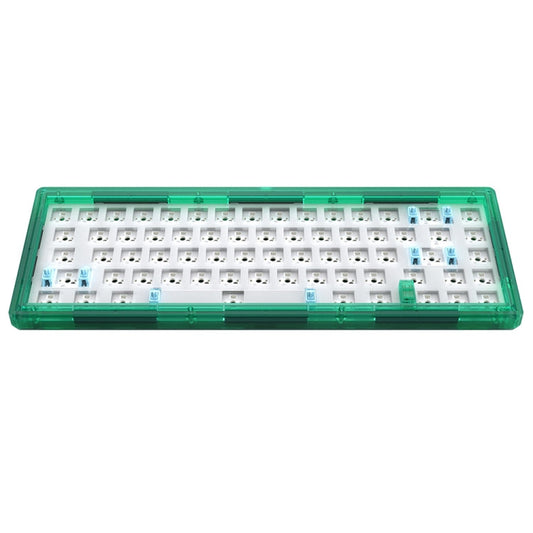 Rynx | Hot Swap Wave Wired RGB Backlight Custom Mechanical Keyboard Kit (Green Transparent)