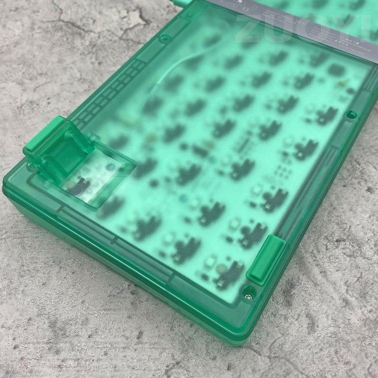 Rynx | Hot Swap Wave Wired RGB Backlight Custom Mechanical Keyboard Kit (Green Transparent)