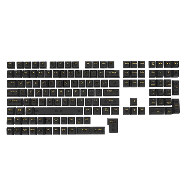 Rynx | 130 Keys MDA Height Mechanical Keyboard Transparent Keycap (Black Transparent)
