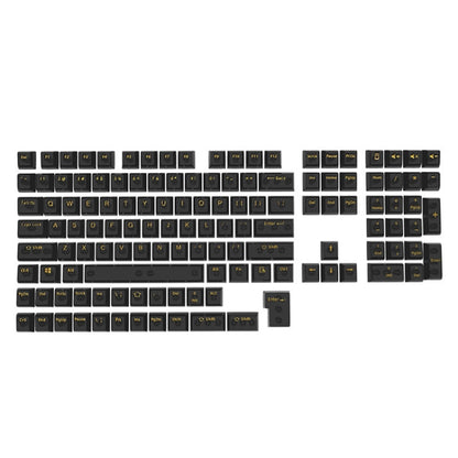 Rynx | 130 Keys MDA Height Mechanical Keyboard Transparent Keycap (Black Transparent)