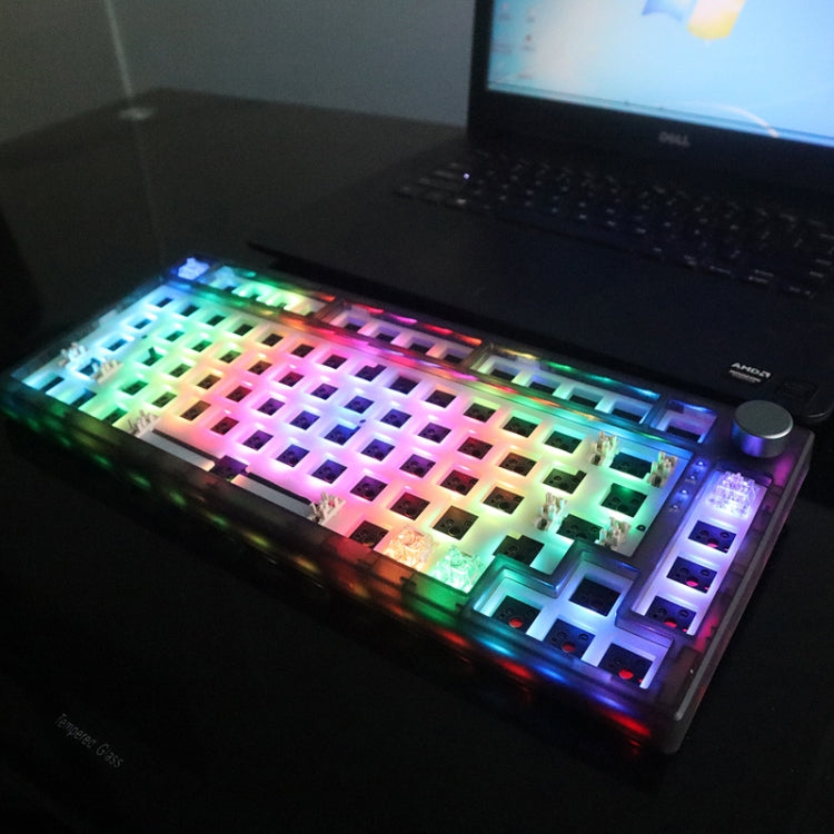 Rynx | 82 Keys Bluetooth Wireless 3-Mode RGB Hot-plug Custom Mechanical Keyboard Kit (Black Transparent)