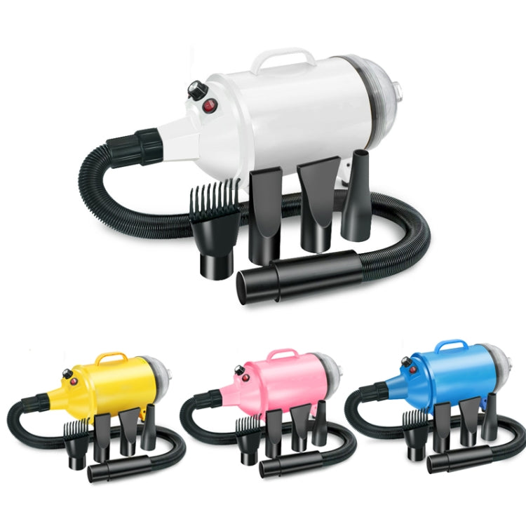 2100W Dog Dryer Stepless Speed Pet Hair Dryer With Vacuum 220V AU Plug (Pure Yellow)
