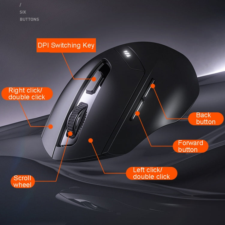 Rynx | Inphic DR01 Bluetooth 3 Mode Wireless Mouse Charging Silent Office Gaming Laptop Computer Home Use (Black)