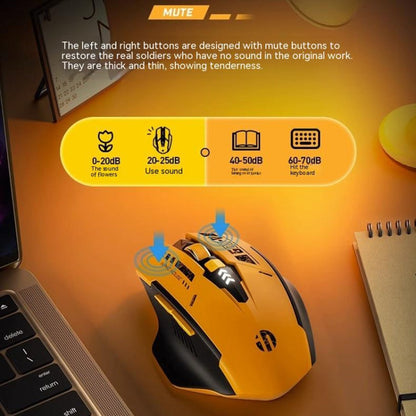 Rynx | Inphic A9 Bluetooth 3-Mode Mouse Silent Charging Mechanical Feel Wireless Mouse