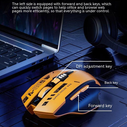 Rynx | Inphic A9 Bluetooth 3-Mode Mouse Silent Charging Mechanical Feel Wireless Mouse