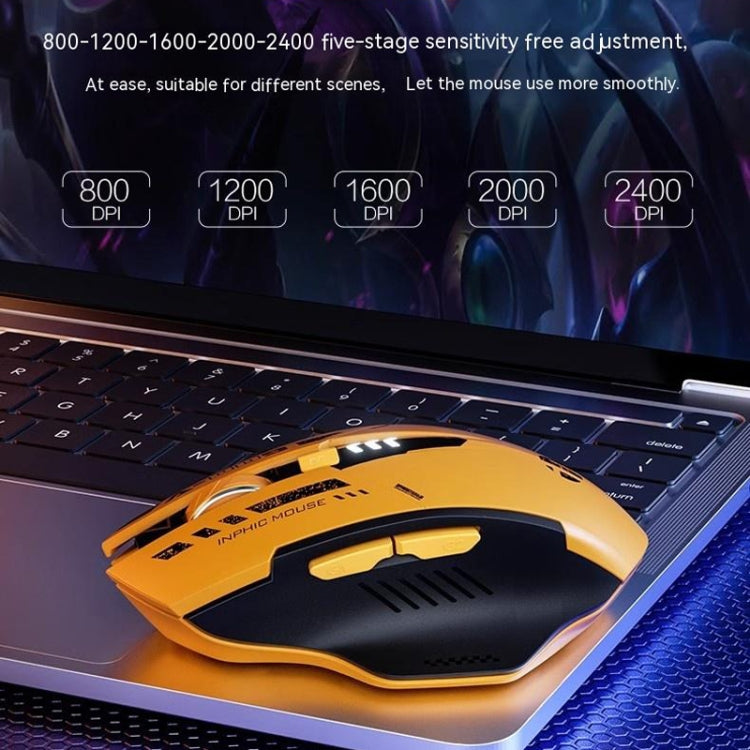 Rynx | Inphic A9 Bluetooth 3-Mode Mouse Silent Charging Mechanical Feel Wireless Mouse