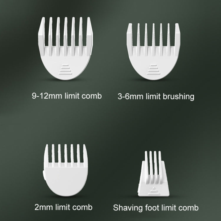 Pet grooming machine cat dog paw hair trimmer electric color changer, color: 4 in 1 white