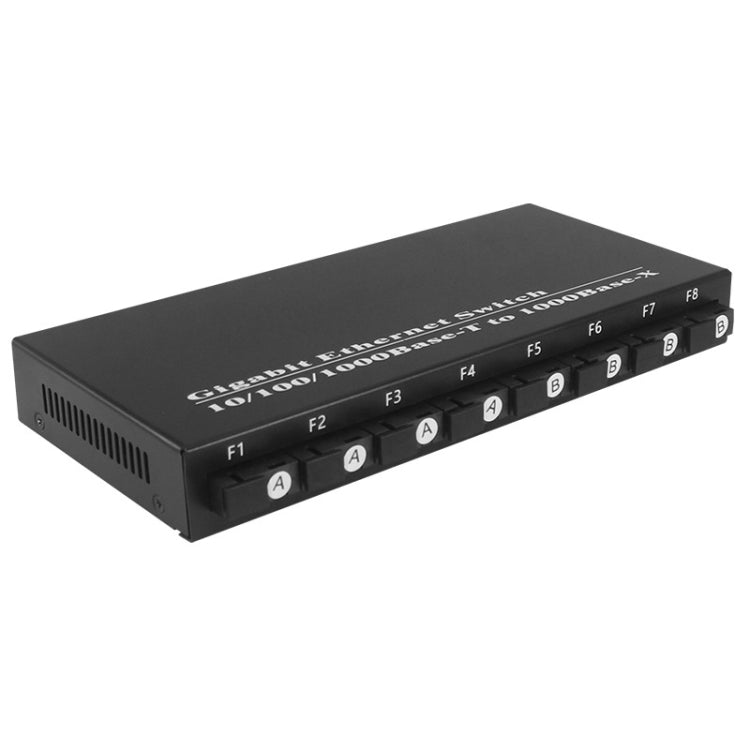 Rynx | 8-fiber-port+2-LAN-port 1000Mbps fiber optic transceiver