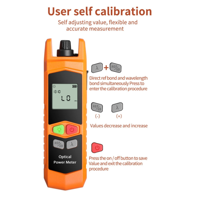 Rynx | 2-in-1 10-30mW fiber optic red light pen + optical power meter (-70+6dBm) set