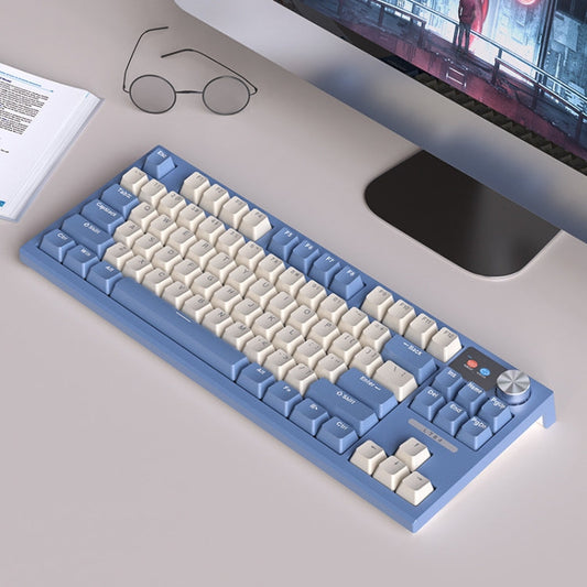 Rynx | LANGTU LT84 Mechanical Illuminated Keyboard, Style: Wireless Tri-Mode RGB Sea-Air Axis Pro (Nightfall)