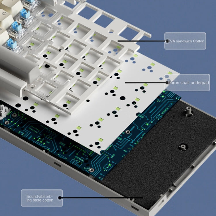 Rynx | LANGTU LT84 Mechanical Illuminated Keyboard, Style: Wired Single Mode Green Switch (White)