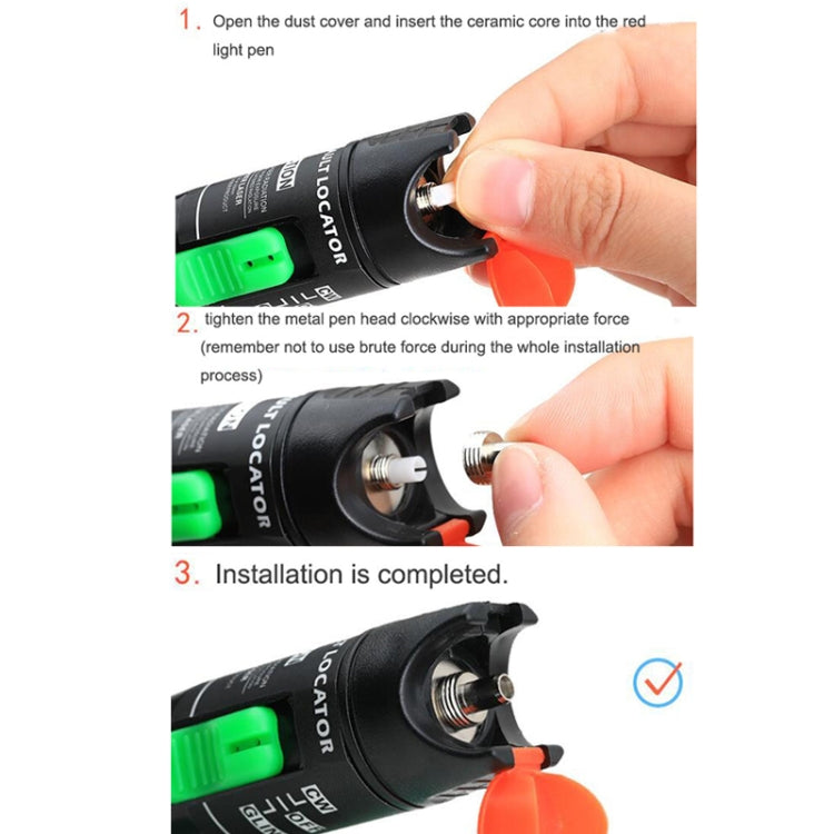 Rynx | 10 Pieces 7mm Ceramic Core Replacement Parts for Fiber Optic Visualization Fault Finder