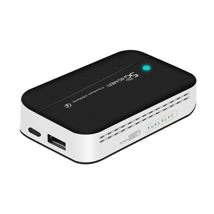 Rynx | PW100 4G LTE Mobile Router USB Hotspot Portable Power Bank Pocket WLAN (Black)