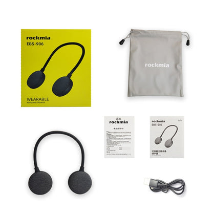 RYNX | ROCKMIA  EBS-906 Neckband Bluetooth Speaker Waterproof Music Player Built-in Microphone(Grey)