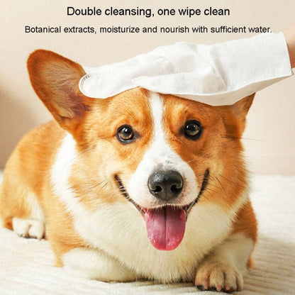 6 pieces / pack KIMHOME Pet No-Rinse Gloves Wipes Dogs Cats Bathing Deodorizing Cleaning Dry Cleaning Pet Supplies