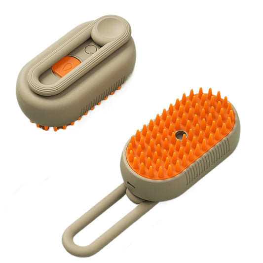 Pet Electric Spray Comb Rechargeable Cat Steam Brush Cleaning Tool (Coffee)