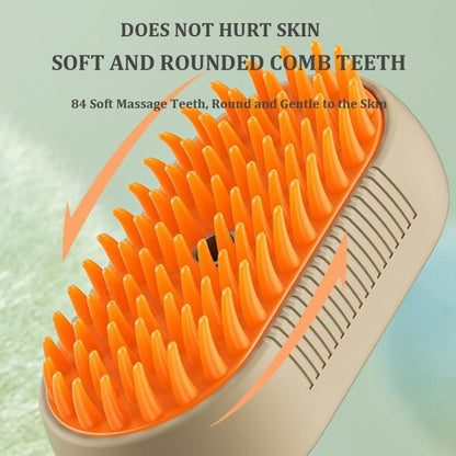 Pet Electric Spray Comb Rechargeable Cat Steam Brush Cleaning Tool (Coffee)
