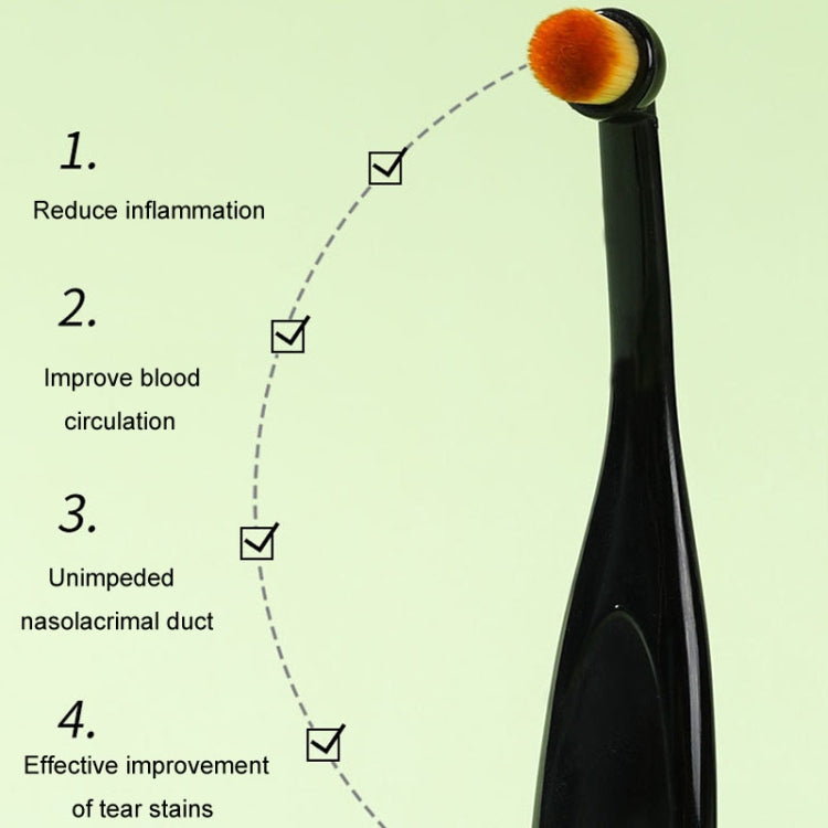 Pet Eye Cleaning Tear Stain Brush Eye Makeup Brush For Dogs And Cats (Black)