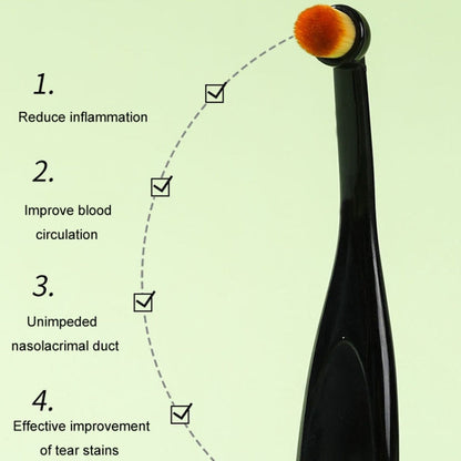 Pet Eye Cleaning Tear Stain Brush Eye Makeup Brush For Dogs And Cats (Black)
