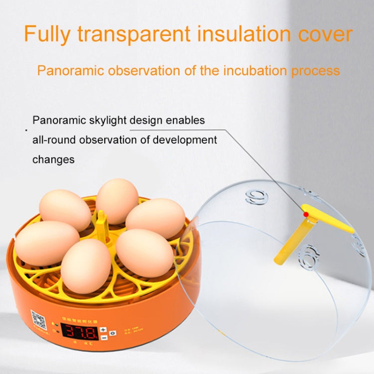 6-Egg Small Household Experimental Children Smart Chicken Egg Incubators, Spec: Automatic AU Plug
