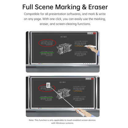 Rynx | ASING A31 Multifunctional presentation remote control with telescopic teaching rod, designed for touchscreen