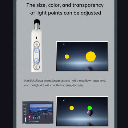 Rynx | ASING A31 Multifunctional presentation remote control with telescopic teaching rod, designed for touchscreen