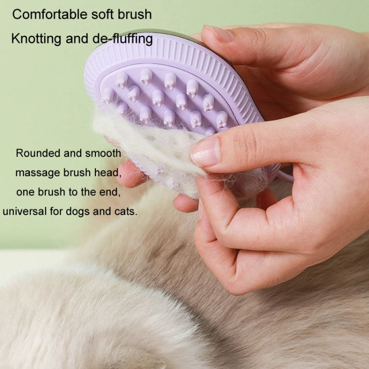Dog cleaning supplies refillable shower gel type cat dog massage bath brush, style: fine tip (green)