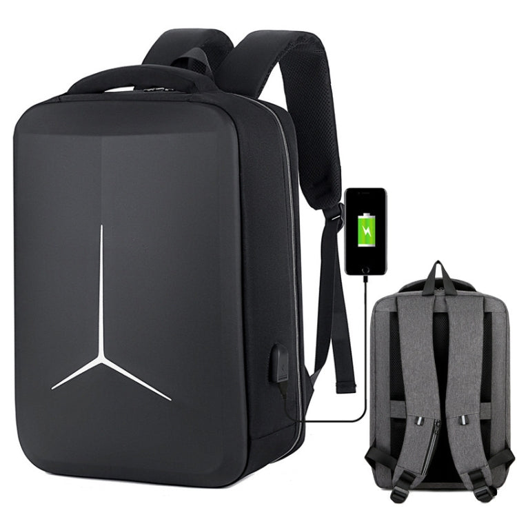 Rynx | 15 Inch Multifunctional Waterproof Business Sport Laptop Backpack with USB Port (Black)