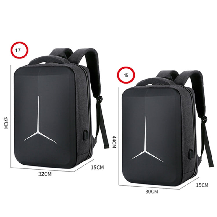 Rynx | 15 Inch Multifunctional Waterproof Business Sport Laptop Backpack with USB Port (Black)