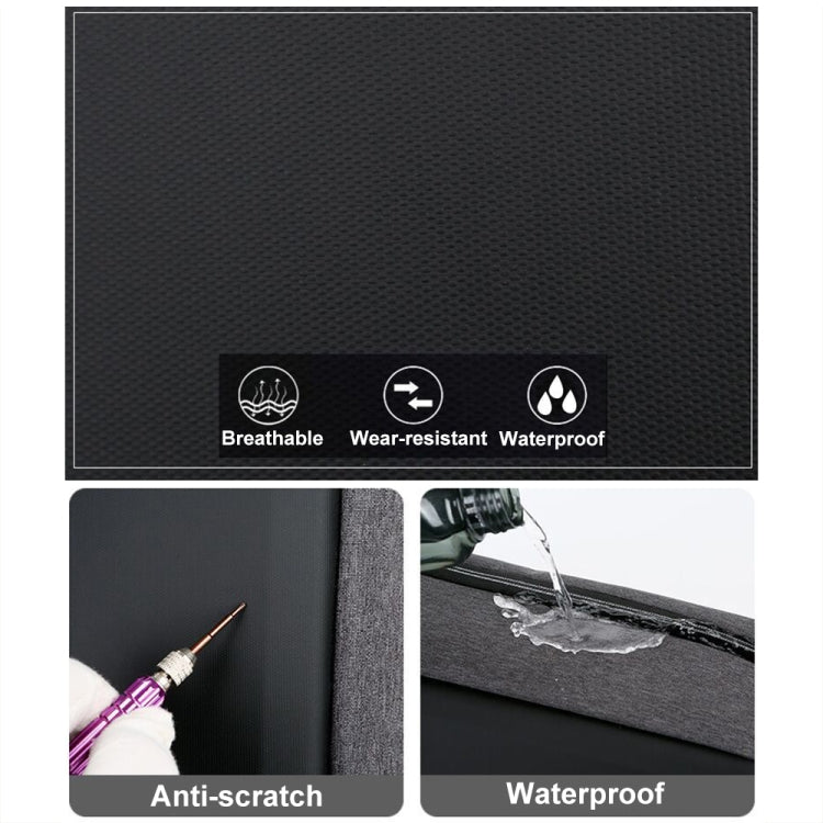 Rynx | 15 Inch Multifunctional Waterproof Business Sport Laptop Backpack with USB Port (Black)