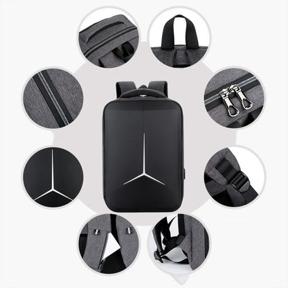 Rynx | 15 Inch Multifunctional Waterproof Business Sport Laptop Backpack with USB Port (Black)