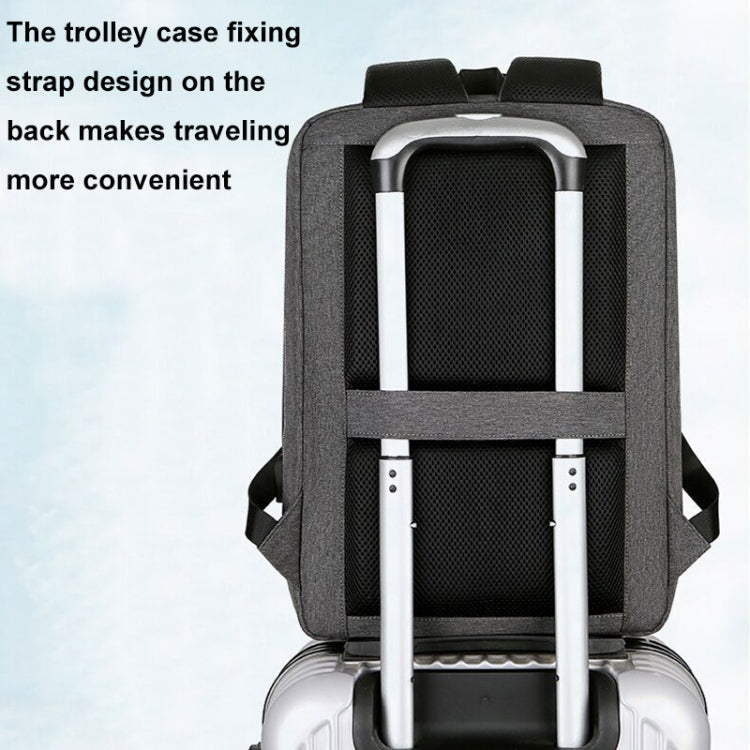 Rynx | 15 Inch Multifunctional Waterproof Business Sport Laptop Backpack with USB Port (Black)
