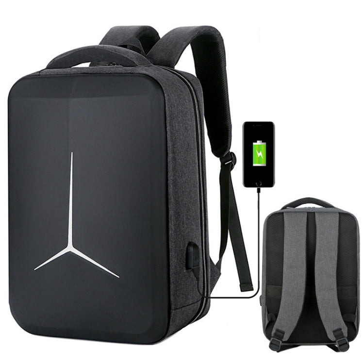 Rynx | 15 inch large, capacity strong, waterproof business commute laptop backpacks with USB port (simplified gray)