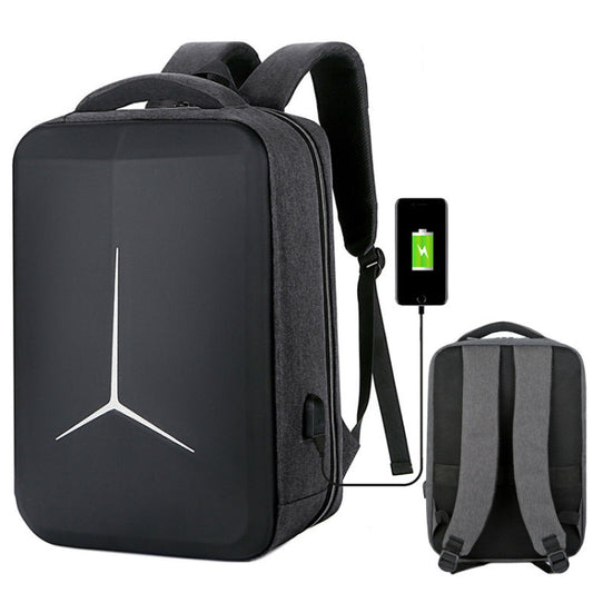 Rynx | 15 inch large, capacity strong, waterproof business commute laptop backpacks with USB port (simplified gray)