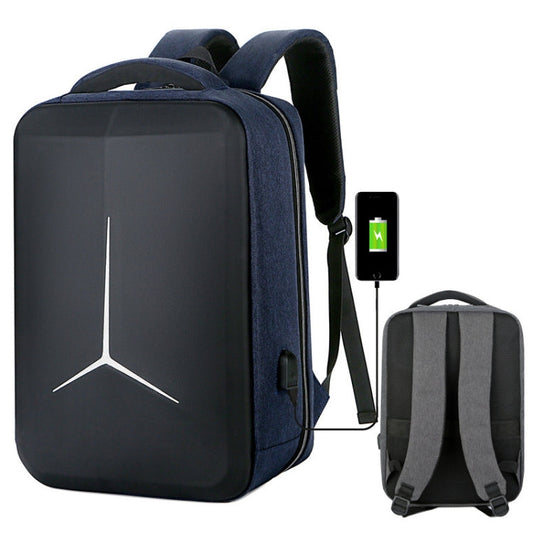Rynx | 15 Inch Large Capacity Waterproof Business Commuter Laptop Backpack with USB Port (Simplified Blue)