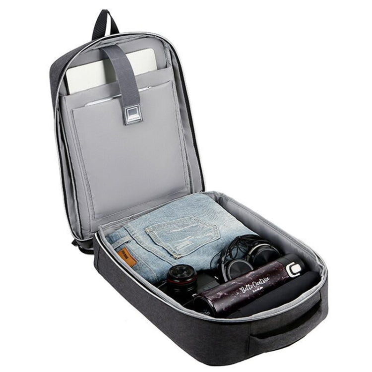 Rynx | 15 inch large, capacity strong, waterproof business commute laptop backpacks with USB port (simplified gray)