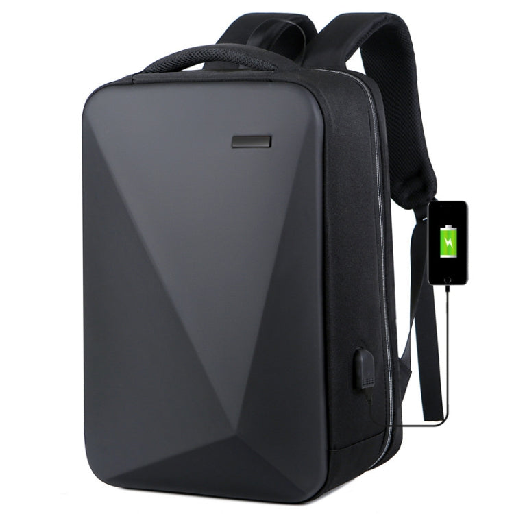 Rynx | 16 Inch Large Capacity Password Lock Anti-Theft Laptop Backpack With USB Port (Black)