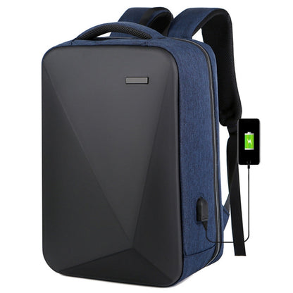 Rynx | 16 Inch Large Capacity Password Lock Anti-Theft Laptop Backpack With USB Port (Navy Blue)