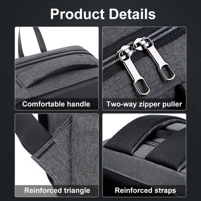 Rynx | 16 Inch Large Capacity Password Lock Anti-Theft Laptop Backpack With USB Port (Black)