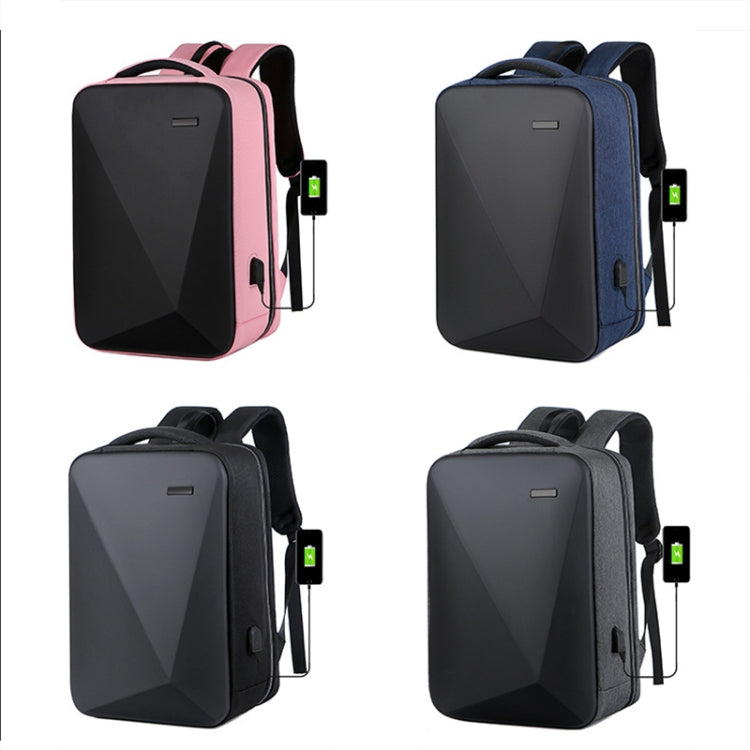 Rynx | 16 Inch Large Capacity Password Lock Anti-Theft Laptop Backpack With USB Port (Black)