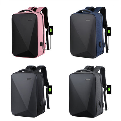 Rynx | 16 Inch Large Capacity Password Lock Anti-Theft Laptop Backpack With USB Port (Black)