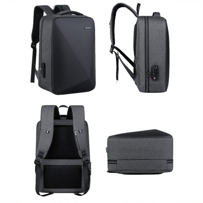 Rynx | 16 Inch Large Capacity Password Lock Anti-Theft Laptop Backpack With USB Port (Black)