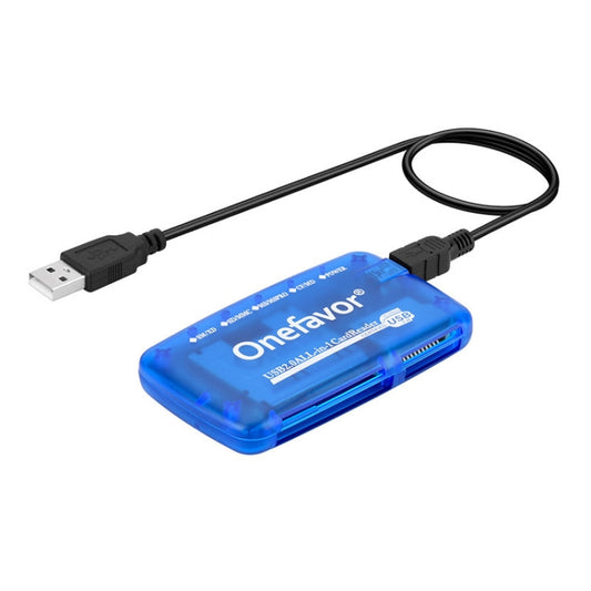 Rynx | Onefavor All-In-One Card Reader supports SM / XD / SD / MMC / MS / CF card, Model: Card Reader