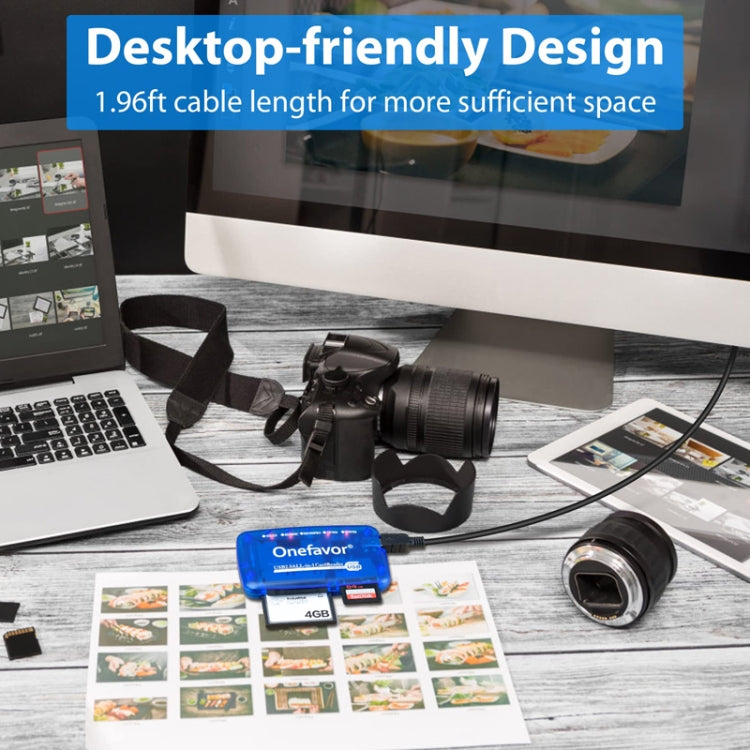 Rynx | Onefavor All-In-One Card Reader supports SM / XD / SD / MMC / MS / CF card, Model: Card Reader