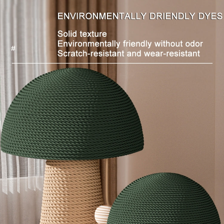 RYNX | Sisal scratching post for cats, abrasion-resistant interactive cat toy, Style: Large Mushroom