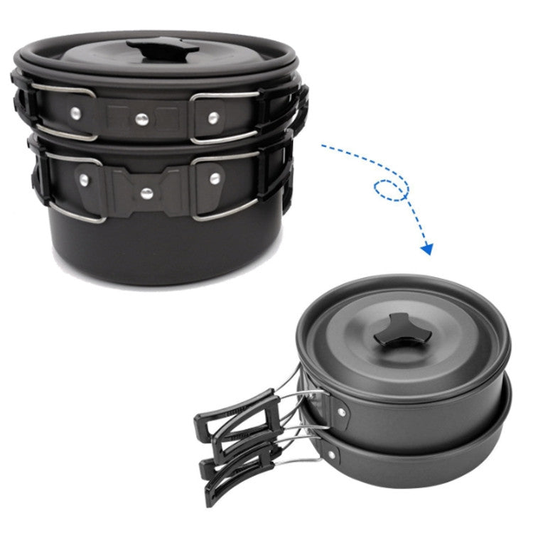 Rynx | Outdoor Supplies Camping Portable Teapot Set Pot Set(Orange Handle)