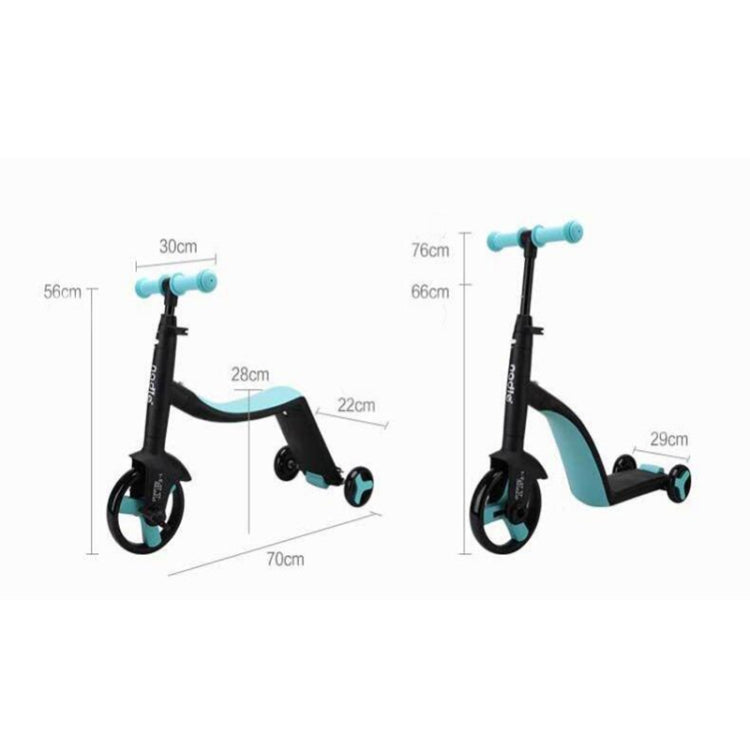 Rynx | nadle FoldableThree-wheeled Three-mode Balance Bicycle Child Scooter(Yellow)
